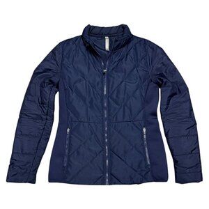 FABLETICS Activewear Breathable Spring Fall Blue Puffer Jacket Womens Large